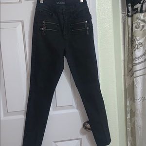 Black Craft pentagram black skinny jeans